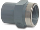 Profec Socket Pvc-U 16/25mm x 1/2" Glue Socket/Glue Spigot x Female Thread 16Bar Grey With Stainless Steel Ring Type Reinforced | Profec | UK Supplier | Roladex