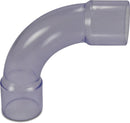 Profec Bend 90° Pvc-U 40mm Glue Socket 10Bar Transparent Type Made From Tubing | Profec | UK Supplier | Roladex