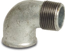Profec Elbow 90° Galvanised Cast Iron 2 1/2" Female Thread x Male Thread 25Bar | Profec | UK Supplier | Roladex