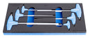 Unior | 621068 | Set of hexagonal screwdrivers with T handle in SOS tool tray - 3-10/6