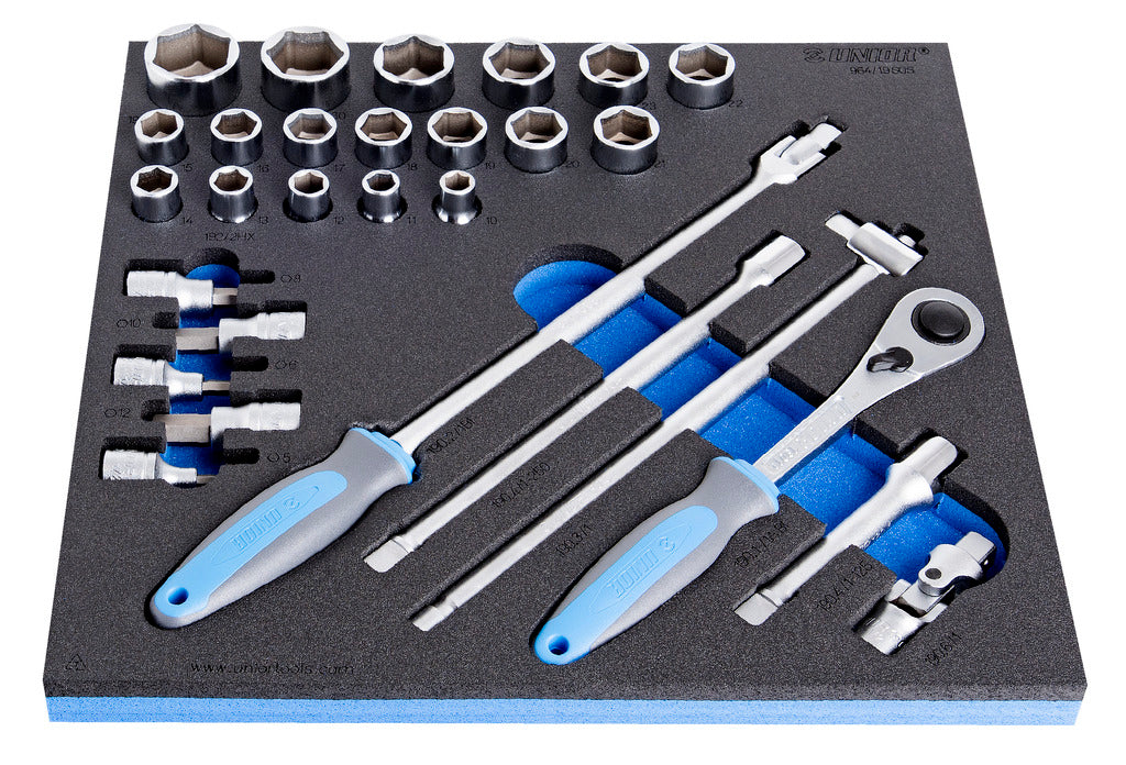 Unior | 621075 | Set of sockets 1/2" in SOS tool tray - /29