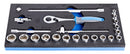 Unior | 621080 | Set of sockets 3/8" in SOS tool tray - /23