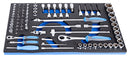 Unior | 621395 | Set of socket wrenches with accessories in SOS tool tray - /88