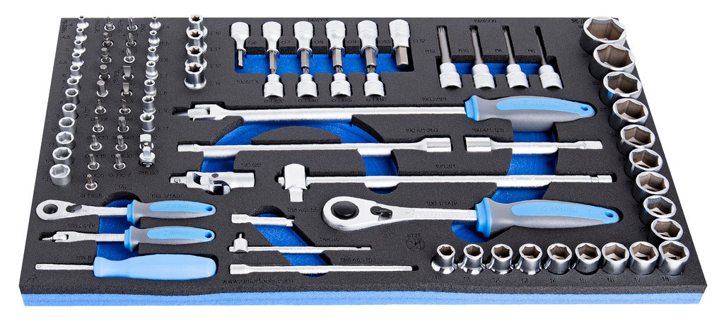 Unior | 621395 | Set of socket wrenches with accessories in SOS tool tray - /88
