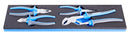 Set of BI pliers in SOS tool tray, /4