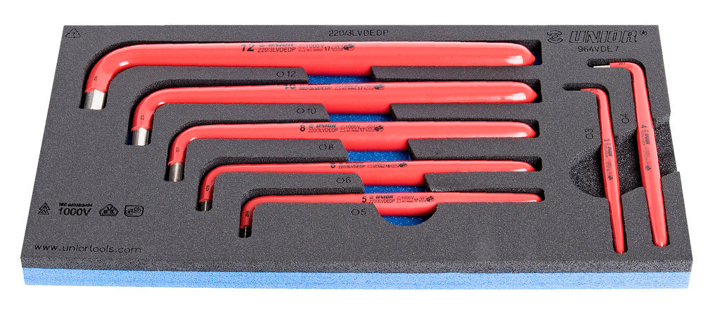Unior | 621798 | Set of insulated hexagon wrenches SOS tool tray