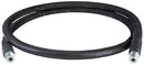 rubber hydraulic hose, 3.1 m, 700 bar, NPT 3/8" male thread