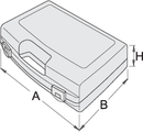 Unior Plastic box for socket wrenches, 244 x 207 x 59 – Roladex Industrial Ltd, www.roladex.co.uk