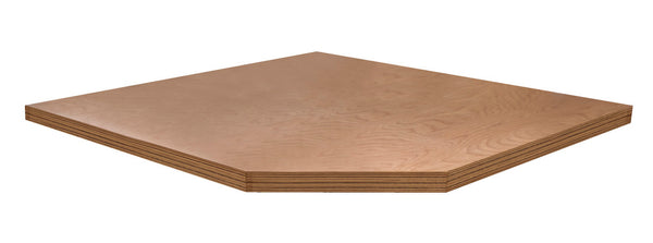 Angle wooden bench top