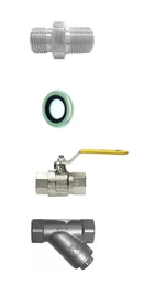 SAMOA Connections & Y Strainer Kit for use with 1/2" Oil Hose Reels – Roladex UK