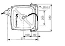 Samoa | 500116 | RM-38 Compact Hose Reel for Air - 12m x 10mm