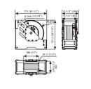 Samoa | 508810 | RM-150 Heavy-Duty Large Delivery Hose Reel for Water & Diesel - 15m x 1-1/2"