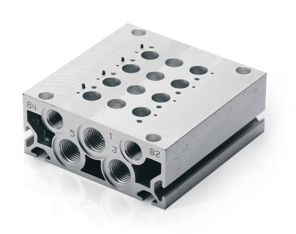Image of E521-1009 - Manifold base series E threaded body size 10.5 9 positions - Camozzi | Roladex UK