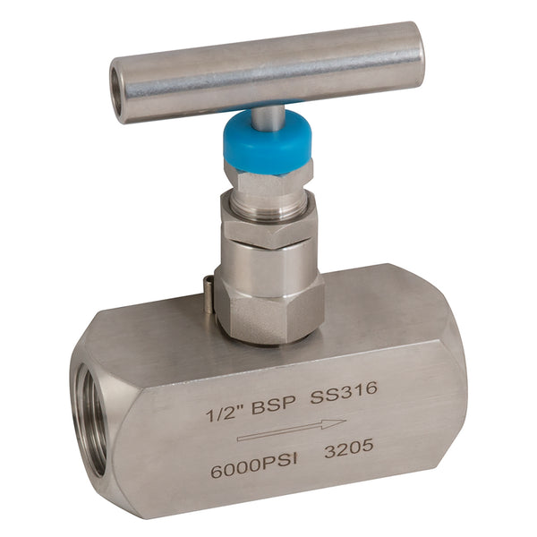 3/4" BSP SS NEEDLE VLV 6000PSI; 2225-34 product image by Genebre