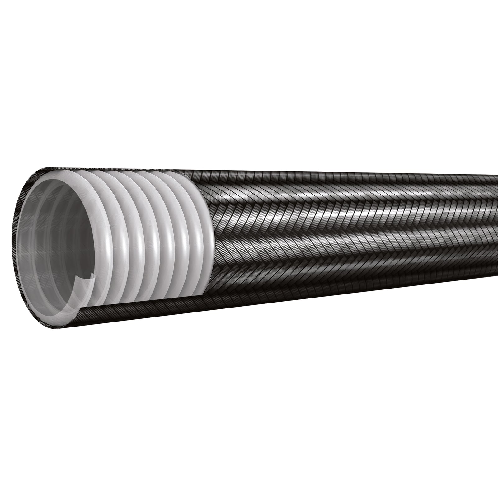FT Pro SSCPTFE-08 - 19.35mm OD X 1/2" ID Hydraulic Hose Ptfe