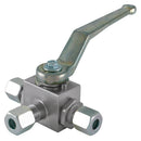 Danfoss Waltech KH3KV15L-LPORT - 15mm Outside Diameter Compression Ball Valve
