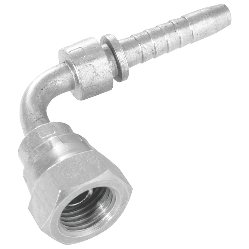 1" BSP Female Hydraulic Insert 60° Cone x Swept Hose Tail; 93005 product image by Burnett & Hillman