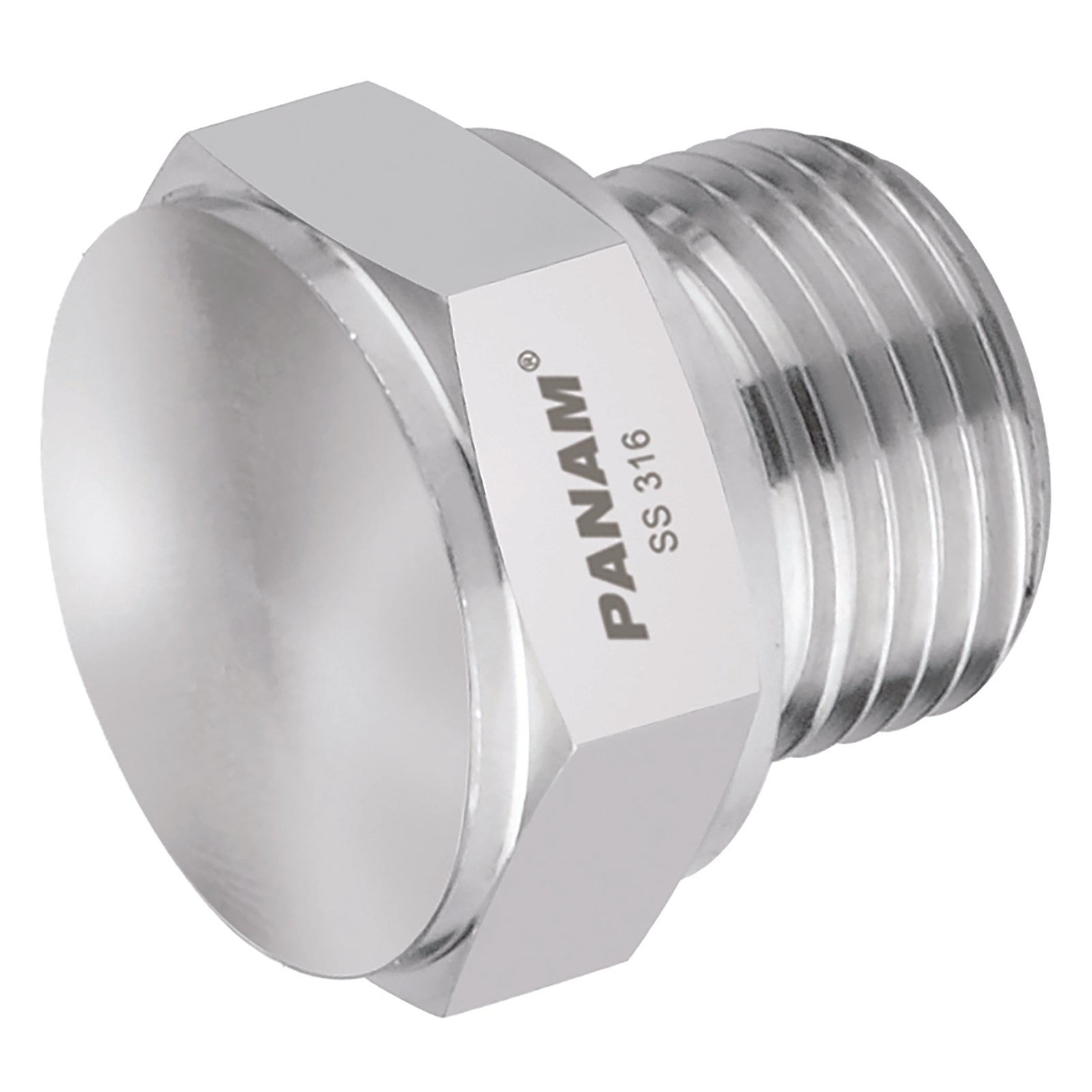 Panam 2033-4002 - 1/8" BSPP Male Plug 316S.S Hex Head