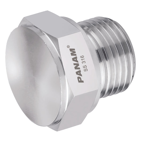 1" BSPP MALE PLUG 316S.S HEX HEAD; 2033-4062 product image by Panam