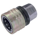 1" BSP Female Hydraulic Quick Release Coupling; TE-10010 V product image by Roladex 