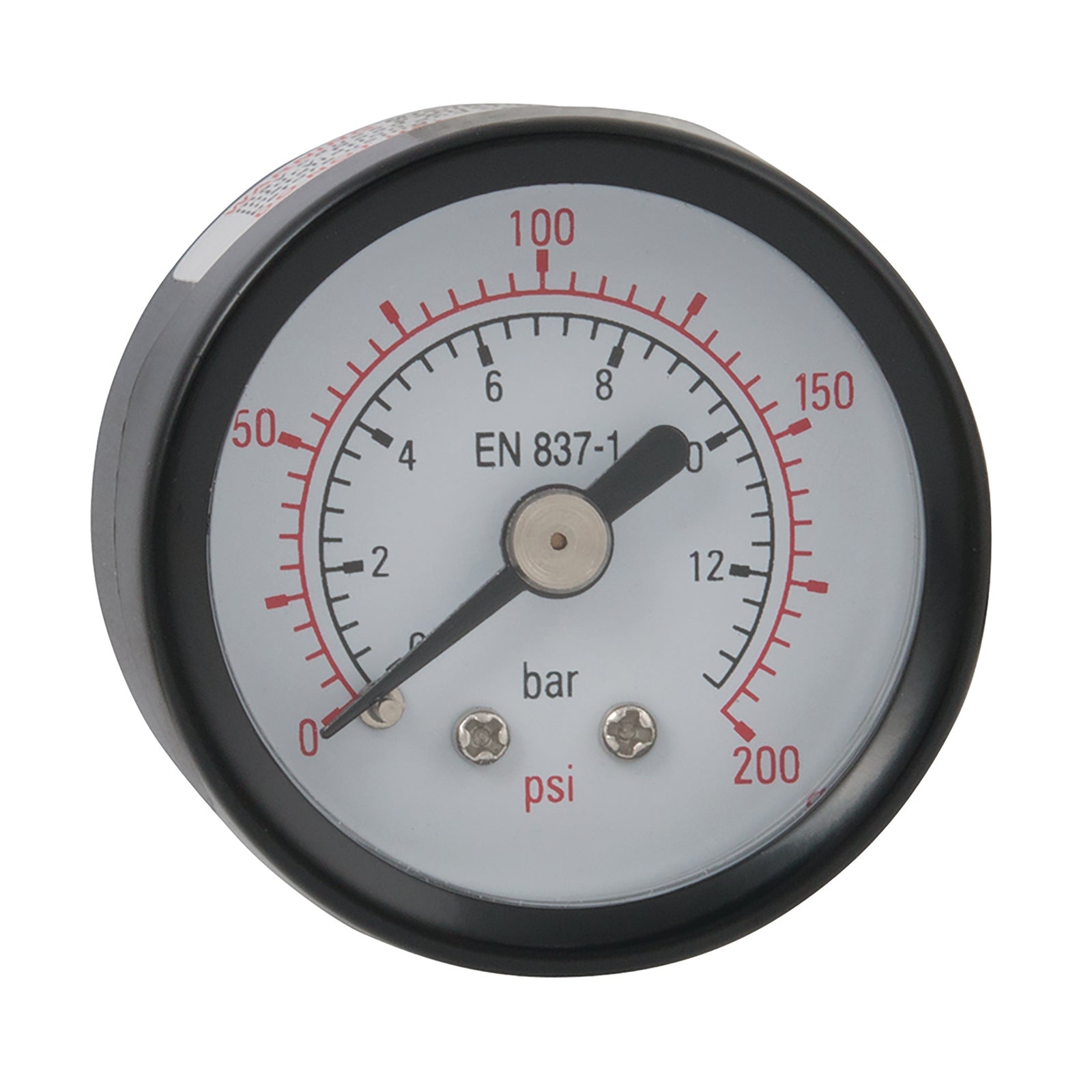 FT Pro 2018-1731 - 0-160Psi 40mm Steel Gauge 1/8" BSPT Back