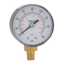 P/G ABS 50MM DIA. 0-2.5BAR/PSI G1/4 BOT; G50-025C product image by Roladex 