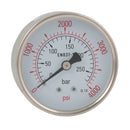 FT Pro 2038-8484 - 63mm 0-12B Stst.1/4"BSP Cntr Bk Dry Gaug