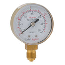 FT Pro AG50-0015 - 1/4"BSPP 50mm Acetylene Bttm Cnnct Gauge