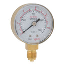 FT Pro OG50-010 - 1/4"BSPP 50mm Oxygen Botom Gauge 0-10Bar
