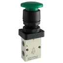 FT Pro KSCPM-06-R - 1/8" 3/2 Normally Closed Palm Button Valve