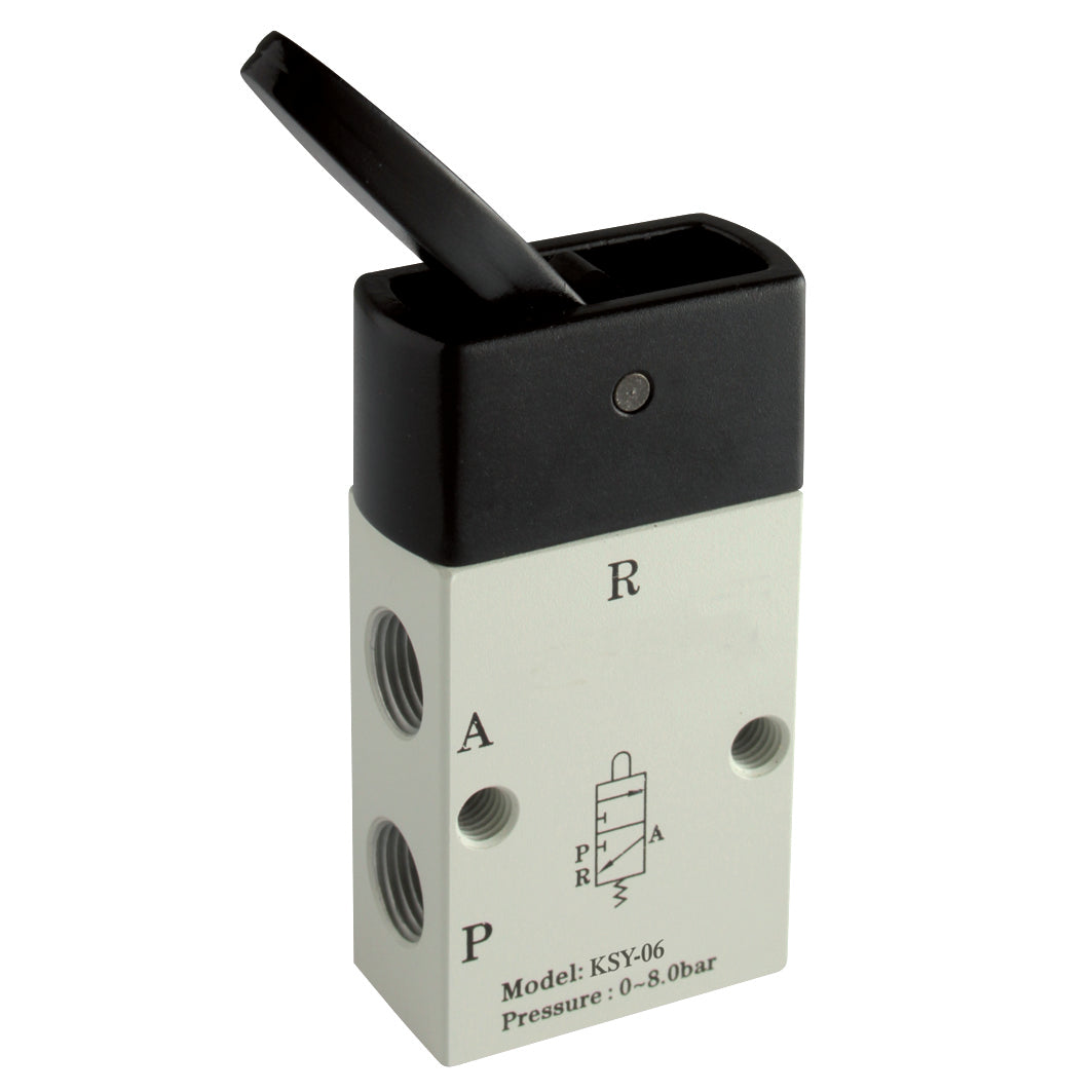 FT Pro KSY-06 - 1/8" 3/2 Normally Closed Lever Lever Valve