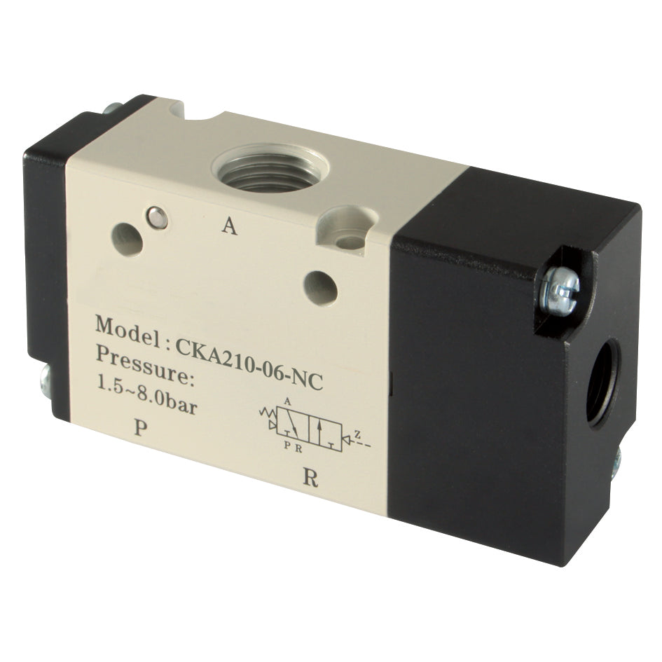 FT Pro CKA210-06-NC - 1/8" Pilot/Spring 3/2 Normally Closed Valve