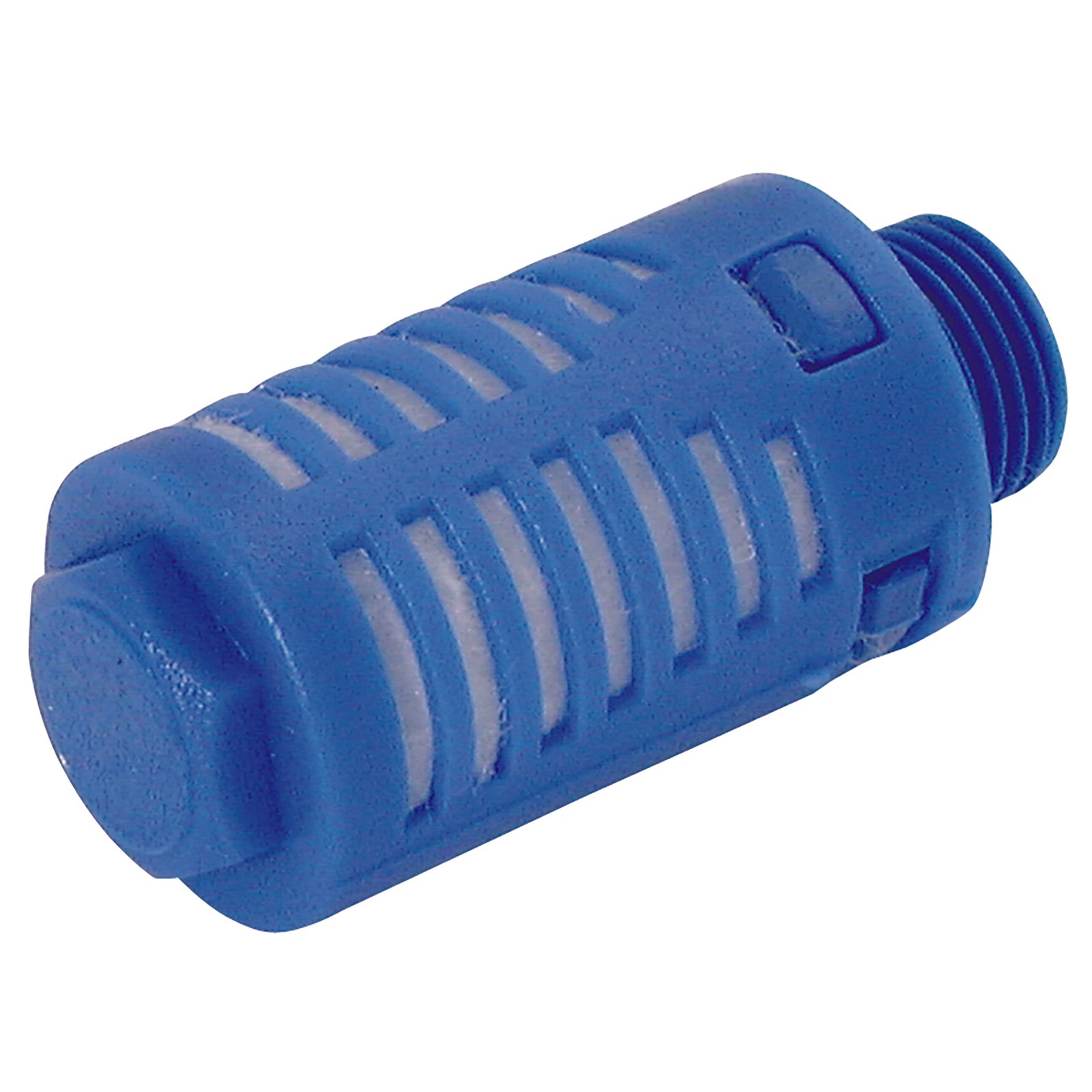 FT Pro 7080-1 - 1" BSP Male Nylon/Felt Silencer Blue