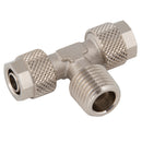FT Pro C7-6/4-1/4 - 06/04mm OD X 1/4" BSPT Male Centre Tee