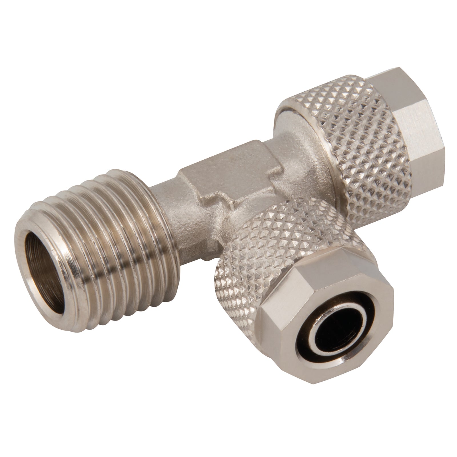 FT Pro C8-6/4-1/8 - 06/04mm OD X 1/8" BSPT Offset Male Tee