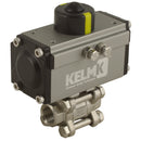FT Pro 2184-0050 - 2.1/2" BSPP Ss 3 Pc Da Alum Actu B.Valve