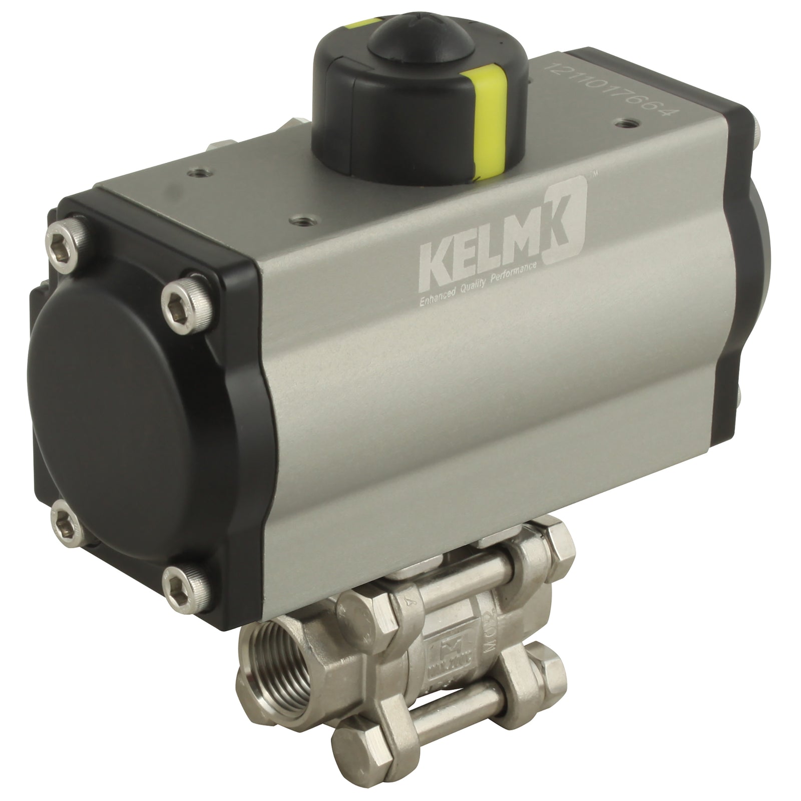 FT Pro 2184-0063 - 4" BSPP Ss 3 Pc Sa Alum Actu B.Valve