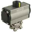 FT Pro 2184-0059 - 1.1/2" BSPP Ss 3 Pc Sa Alum Actu B.Valve