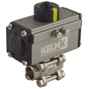 FT Pro 2184-0064 - 1/4" S.Weld Ss 3 Pc Da Alum Actu B.Valve