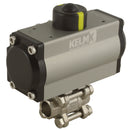 FT Pro 2184-0075 - 1/4" S.Weld Ss 3 Pc Sa Alum Actu B.Valve