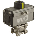 FT Pro 2184-0090 - 1" B.Weld Ss 3 Pc Da Alum Actu B.Valve