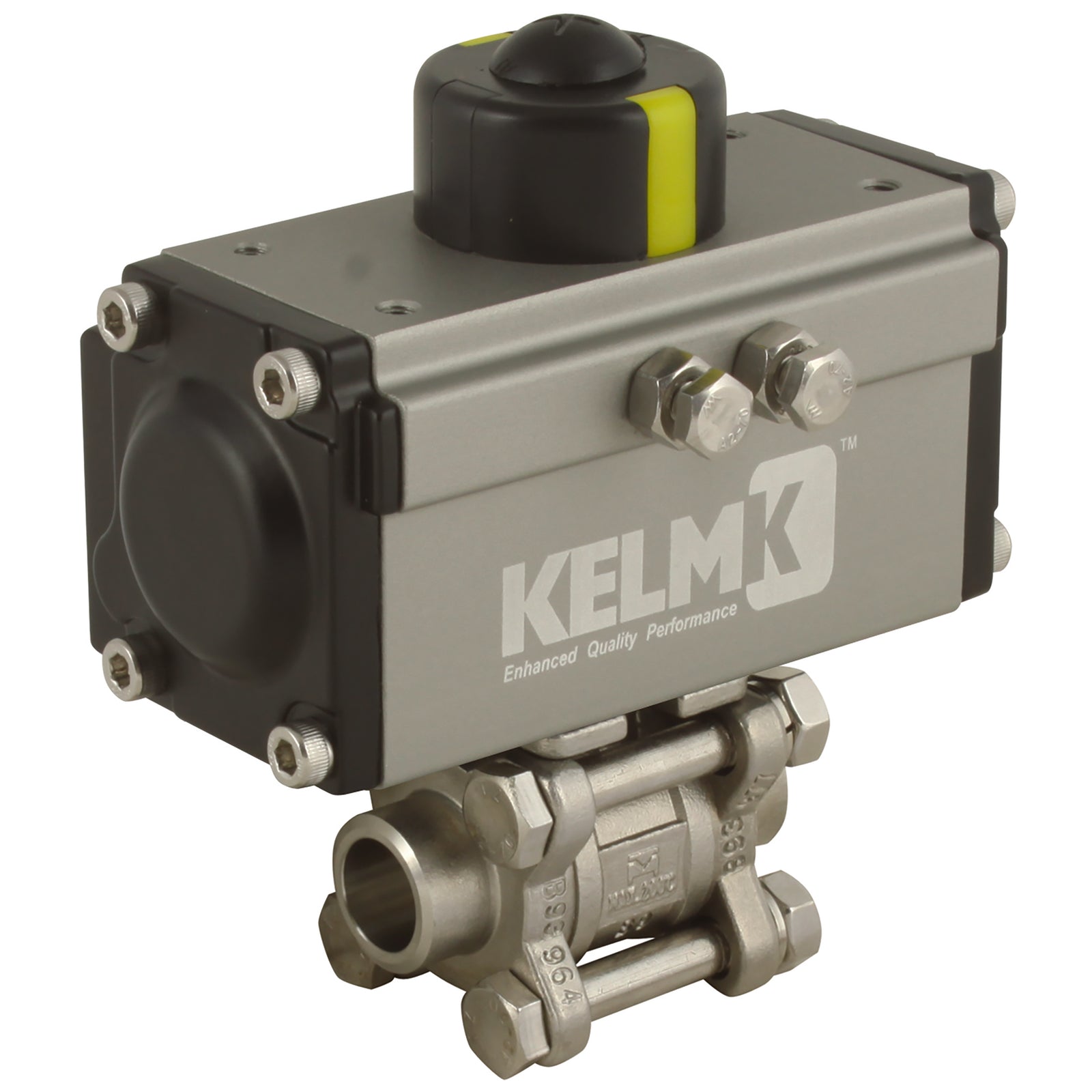 FT Pro 2184-0090 - 1" B.Weld Ss 3 Pc Da Alum Actu B.Valve