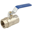 FT Pro 2042-5346 - 4"BSP Brass Ball Valve Blue Steel Long Handle