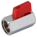 FT Pro MBV18 - 1/8"BSPf Brass Chrome Finish Mini Ball Valve