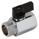 FT Pro MBVM18S - 1/8" M/F Brass Chrome Finish Mini Ball Valve