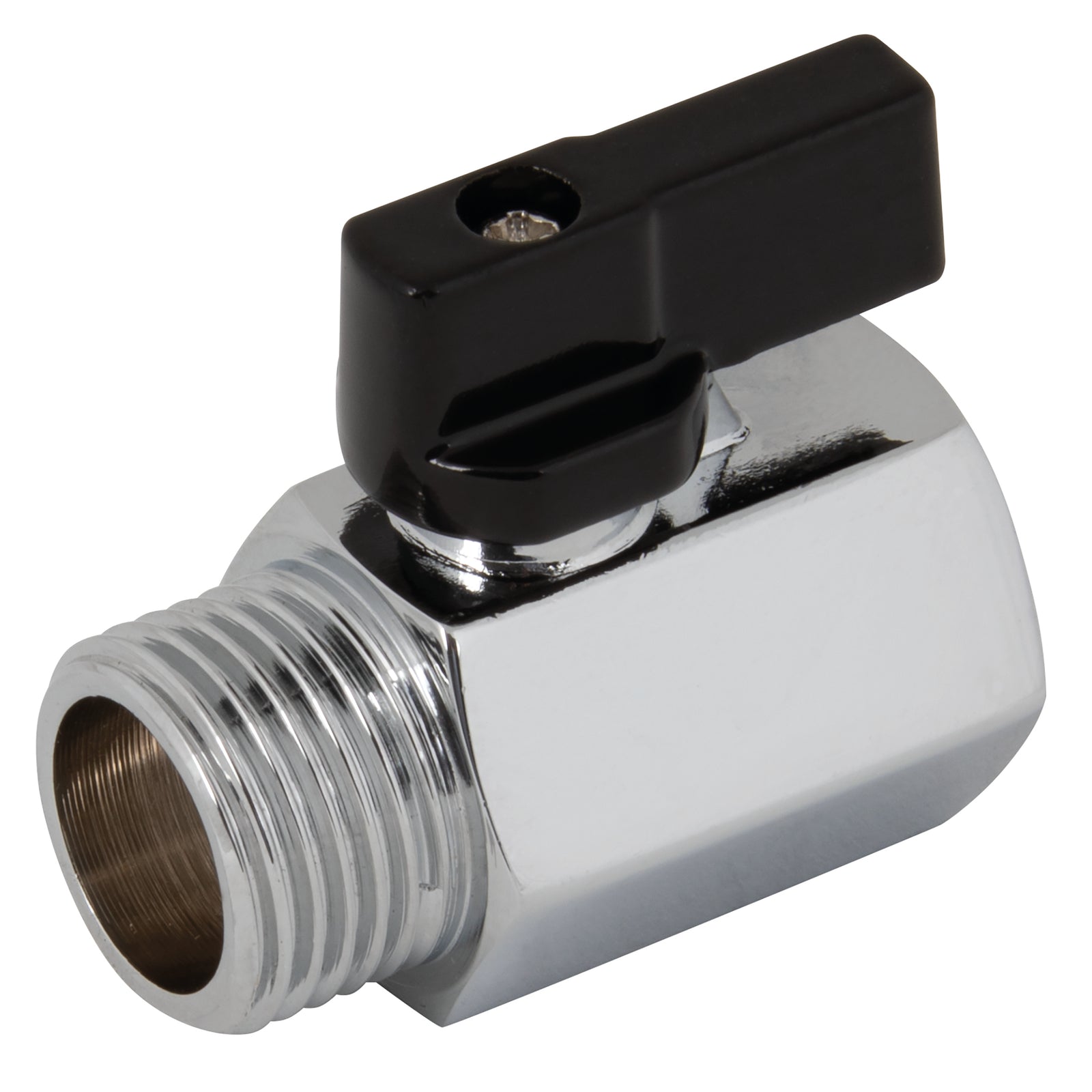 FT Pro MBVM18S - 1/8" M/F Brass Chrome Finish Mini Ball Valve