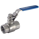 1" BSPP 316 SS Ball Valve 2Piece 316 SS; PBV2-1 product image by Haitima