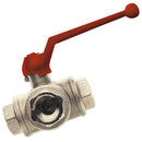 3/8" BSP FEM BALL VALVE 3WAY "T" PORT; IT128-38T product image by ITAP