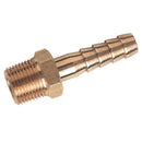 FT Pro GT21/08K - 1/2" BSPT Male Straight Hose Tails, Brass