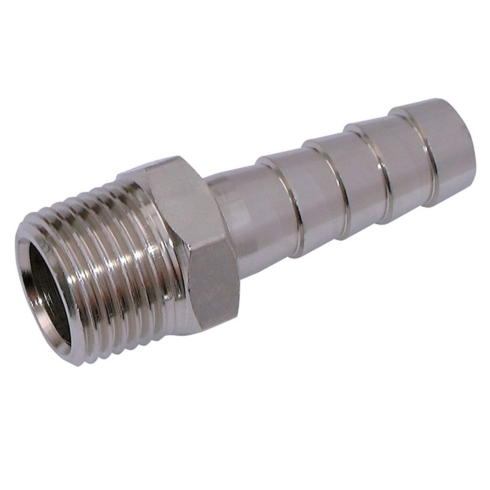 FT Pro GT26/25KNP - 3/4" BSPT Male Straight Hose Tails, Nickel Plated Brass